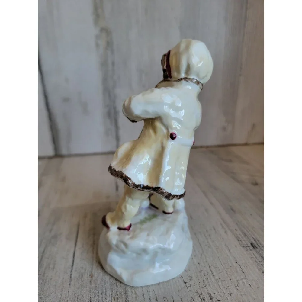 Royal Worcester 3458‎ December RARE snowball girl xmas figure